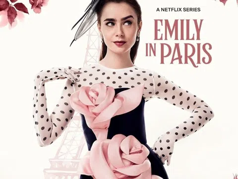Thiết kế của Đỗ Mạnh Cường trên poster 'Emily in Paris'