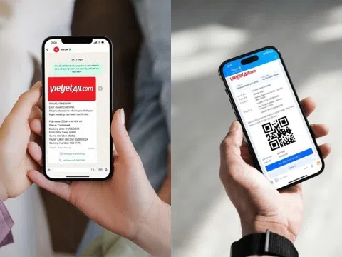 Vietjet báo thông tin chuyến bay qua Zalo, WhatsApp