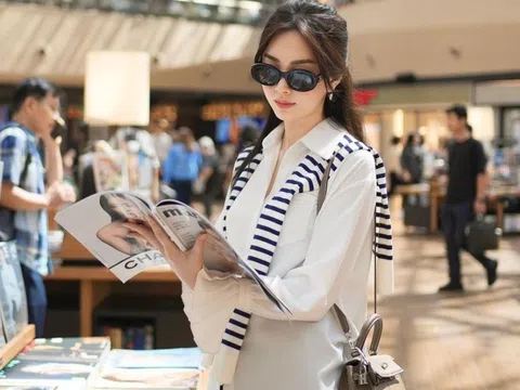 Cách phối sơ mi tôn dáng của sao Việt