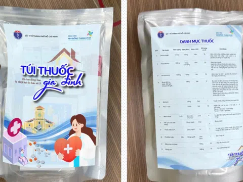 Ngành y tế TP.HCM gửi 30.000 túi thuốc gia đình đến 10 tỉnh, thành miền Bắc