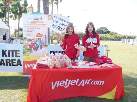 Lễ hội thả diều Vietjet Redcliffe Kitefest hút du khách