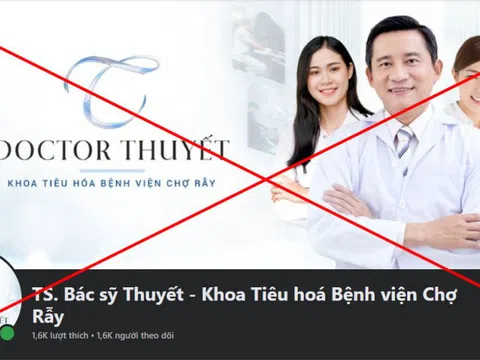 Lập trang fanpage giả danh bác sĩ Bệnh viện Chợ Rẫy lừa gạt người bệnh