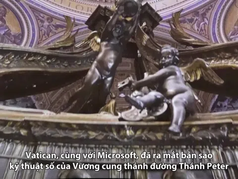 Tham quan Vương cung thánh đường Thánh Peter bằng AI
