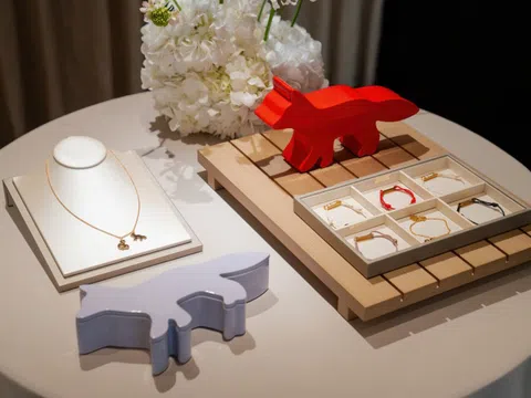 Quỳnh Anh Shyn, Amee diện BST trang sức Maison Kitsuné x Hanoia