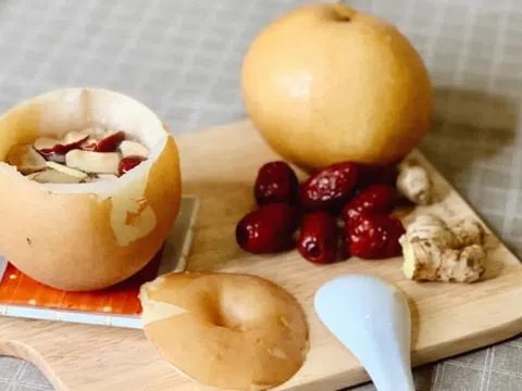 Quả lê hấp chữa bệnh gì?