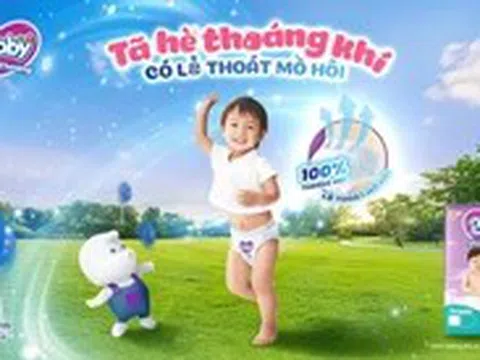 Tã hè thoáng khí có lỗ thoát mồ hôi giúp lưng bé luôn khô ráo
