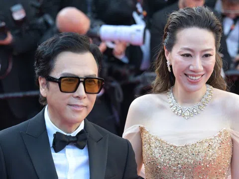 Chân Tử Đan sánh đôi vợ trên thảm đỏ Cannes