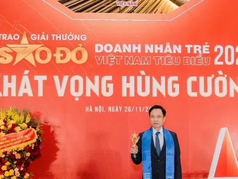 Tổng giám đốc Dược Nam Hà được vinh danh Doanh nhân trẻ tiêu biểu 2025