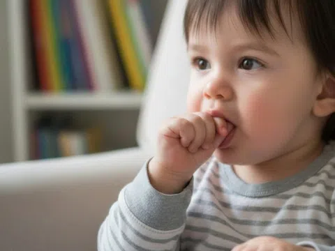 Thói quen mút ngón tay ở trẻ: Hệ lụy và cách khắc phục