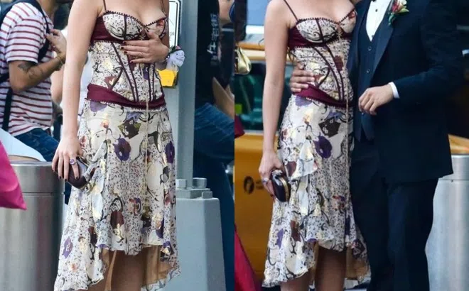 Suri Cruise diện gợi cảm dự vũ hội