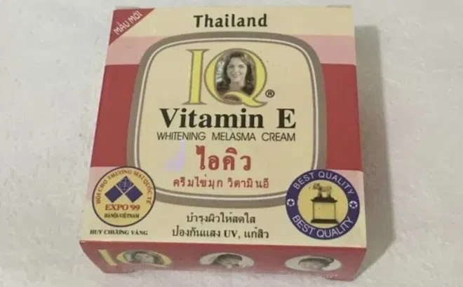 Thu hồi lô sản phẩm Kem thoa mặt IQ Vitamin E Whitening Melasma