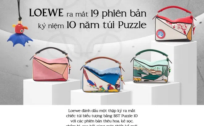 Loewe ra mắt 19 phiên bản kỷ niệm 10 năm túi Puzzle