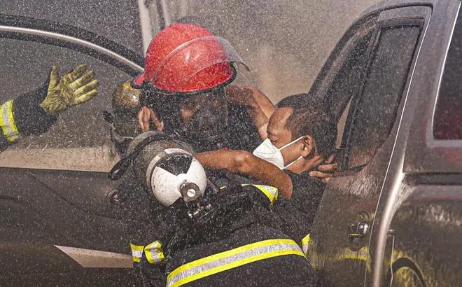 Cận cảnh lực lượng chức năng TP.HCM xử lý sự cố bức xạ và hạt nhân